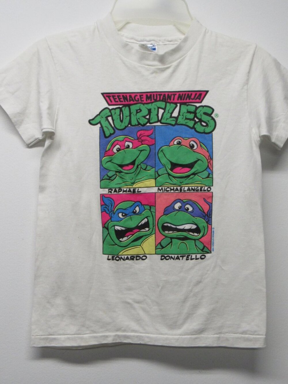 Vintage 90s 1990 TMNT Teenage Mutant Ninja Turtles Mirage Studios T Shirt Kids M